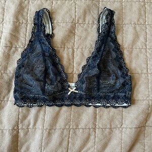 Black lace bralette